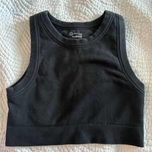 Aerie Black Crop Tank Top